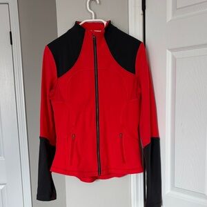Lululemon Athletica Red and Black Forme Jacket
